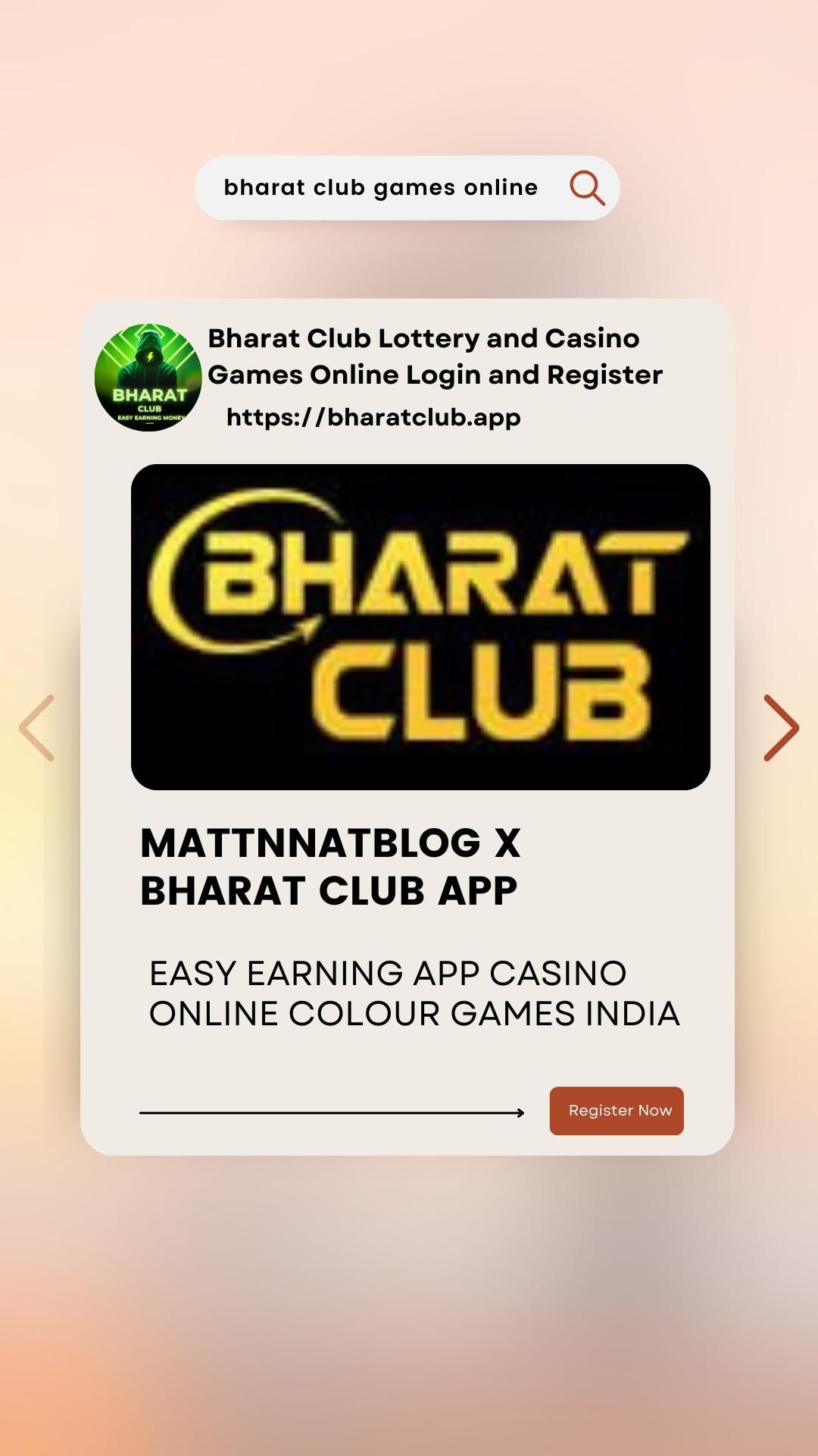 Bharat Club Games Online Colour Trading Sign Up & Sign In
